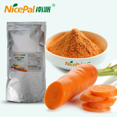Polvo de fibra de zanahoria cruda para la salud